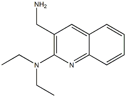 3-(aminomethyl)-N,N-diethylquinolin-2-amine Struktur