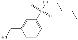 3-(aminomethyl)-N-butylbenzene-1-sulfonamide Struktur