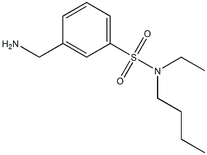 3-(aminomethyl)-N-butyl-N-ethylbenzene-1-sulfonamide Struktur