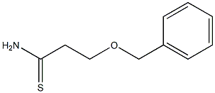 3-(benzyloxy)propanethioamide Struktur