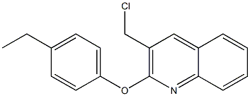 3-(chloromethyl)-2-(4-ethylphenoxy)quinoline Struktur