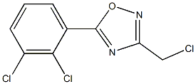 3-(chloromethyl)-5-(2,3-dichlorophenyl)-1,2,4-oxadiazole Struktur