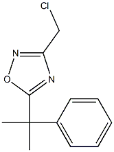 3-(chloromethyl)-5-(2-phenylpropan-2-yl)-1,2,4-oxadiazole Struktur