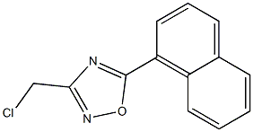 3-(chloromethyl)-5-(naphthalen-1-yl)-1,2,4-oxadiazole Struktur