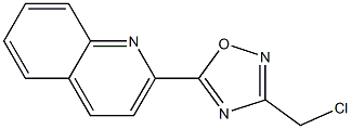 3-(chloromethyl)-5-(quinolin-2-yl)-1,2,4-oxadiazole Struktur