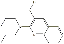 3-(chloromethyl)-N,N-dipropylquinolin-2-amine Struktur