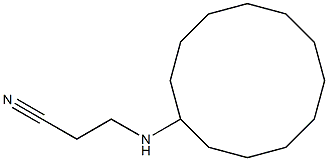 3-(cyclododecylamino)propanenitrile Struktur