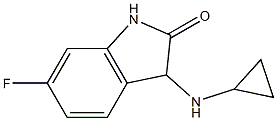 3-(cyclopropylamino)-6-fluoro-1,3-dihydro-2H-indol-2-one Struktur