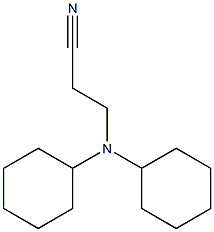 3-(dicyclohexylamino)propanenitrile Struktur