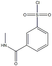 3-(methylcarbamoyl)benzene-1-sulfonyl chloride Struktur