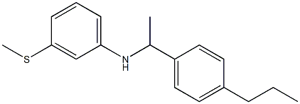 3-(methylsulfanyl)-N-[1-(4-propylphenyl)ethyl]aniline Struktur