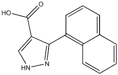 3-(naphthalen-1-yl)-1H-pyrazole-4-carboxylic acid Struktur