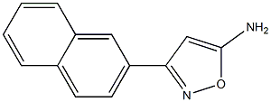 3-(naphthalen-2-yl)-1,2-oxazol-5-amine Struktur