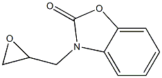 3-(oxiran-2-ylmethyl)-2,3-dihydro-1,3-benzoxazol-2-one Struktur