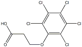 3-(pentachlorophenoxy)propanoic acid Struktur