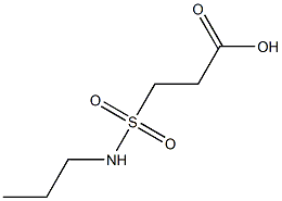 3-(propylsulfamoyl)propanoic acid Struktur