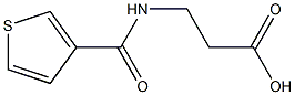 3-(thiophen-3-ylformamido)propanoic acid Struktur