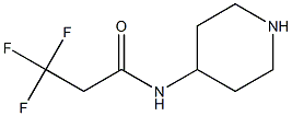 3,3,3-trifluoro-N-piperidin-4-ylpropanamide Struktur