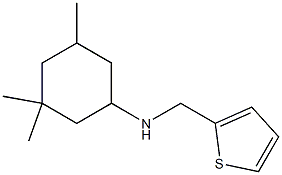 3,3,5-trimethyl-N-(thiophen-2-ylmethyl)cyclohexan-1-amine Struktur