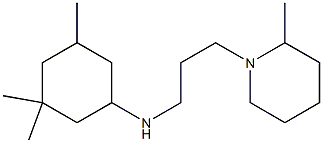 3,3,5-trimethyl-N-[3-(2-methylpiperidin-1-yl)propyl]cyclohexan-1-amine Struktur