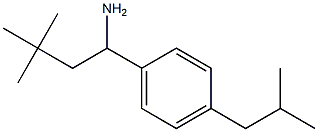 3,3-dimethyl-1-[4-(2-methylpropyl)phenyl]butan-1-amine Struktur