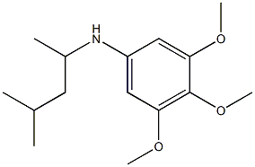 3,4,5-trimethoxy-N-(4-methylpentan-2-yl)aniline Struktur