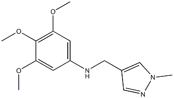 3,4,5-trimethoxy-N-[(1-methyl-1H-pyrazol-4-yl)methyl]aniline Struktur