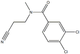 3,4-dichloro-N-(2-cyanoethyl)-N-methylbenzamide Struktur