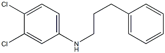 3,4-dichloro-N-(3-phenylpropyl)aniline Struktur