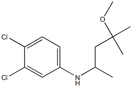 3,4-dichloro-N-(4-methoxy-4-methylpentan-2-yl)aniline Struktur