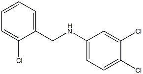 3,4-dichloro-N-[(2-chlorophenyl)methyl]aniline Struktur