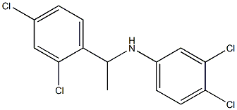 3,4-dichloro-N-[1-(2,4-dichlorophenyl)ethyl]aniline Struktur