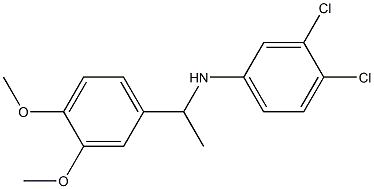 3,4-dichloro-N-[1-(3,4-dimethoxyphenyl)ethyl]aniline Struktur