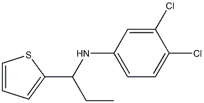 3,4-dichloro-N-[1-(thiophen-2-yl)propyl]aniline Struktur