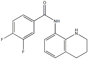 3,4-difluoro-N-(1,2,3,4-tetrahydroquinolin-8-yl)benzamide Struktur