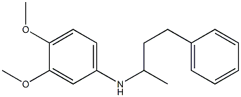 3,4-dimethoxy-N-(4-phenylbutan-2-yl)aniline Struktur