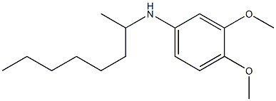 3,4-dimethoxy-N-(octan-2-yl)aniline Struktur