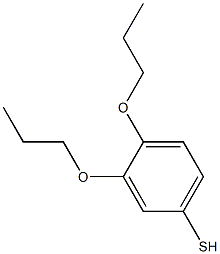 3,4-dipropoxybenzene-1-thiol Struktur