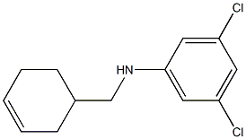 3,5-dichloro-N-(cyclohex-3-en-1-ylmethyl)aniline Struktur