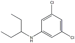 3,5-dichloro-N-(pentan-3-yl)aniline Struktur