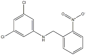 3,5-dichloro-N-[(2-nitrophenyl)methyl]aniline Struktur