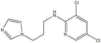 3,5-dichloro-N-[3-(1H-imidazol-1-yl)propyl]pyridin-2-amine Struktur