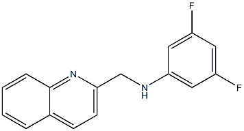 3,5-difluoro-N-(quinolin-2-ylmethyl)aniline Struktur