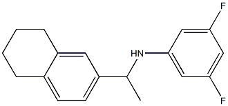 3,5-difluoro-N-[1-(5,6,7,8-tetrahydronaphthalen-2-yl)ethyl]aniline Struktur