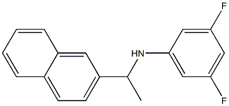 3,5-difluoro-N-[1-(naphthalen-2-yl)ethyl]aniline Struktur