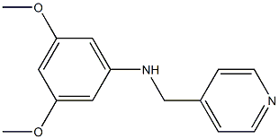 3,5-dimethoxy-N-(pyridin-4-ylmethyl)aniline Struktur