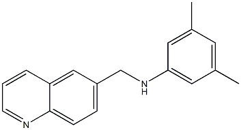 3,5-dimethyl-N-(quinolin-6-ylmethyl)aniline Struktur