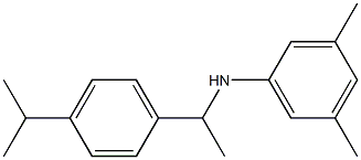 3,5-dimethyl-N-{1-[4-(propan-2-yl)phenyl]ethyl}aniline Struktur