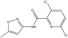 3,6-dichloro-N-(5-methyl-1,2-oxazol-3-yl)pyridine-2-carboxamide Struktur