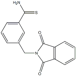 3-[(1,3-dioxo-1,3-dihydro-2H-isoindol-2-yl)methyl]benzenecarbothioamide Struktur